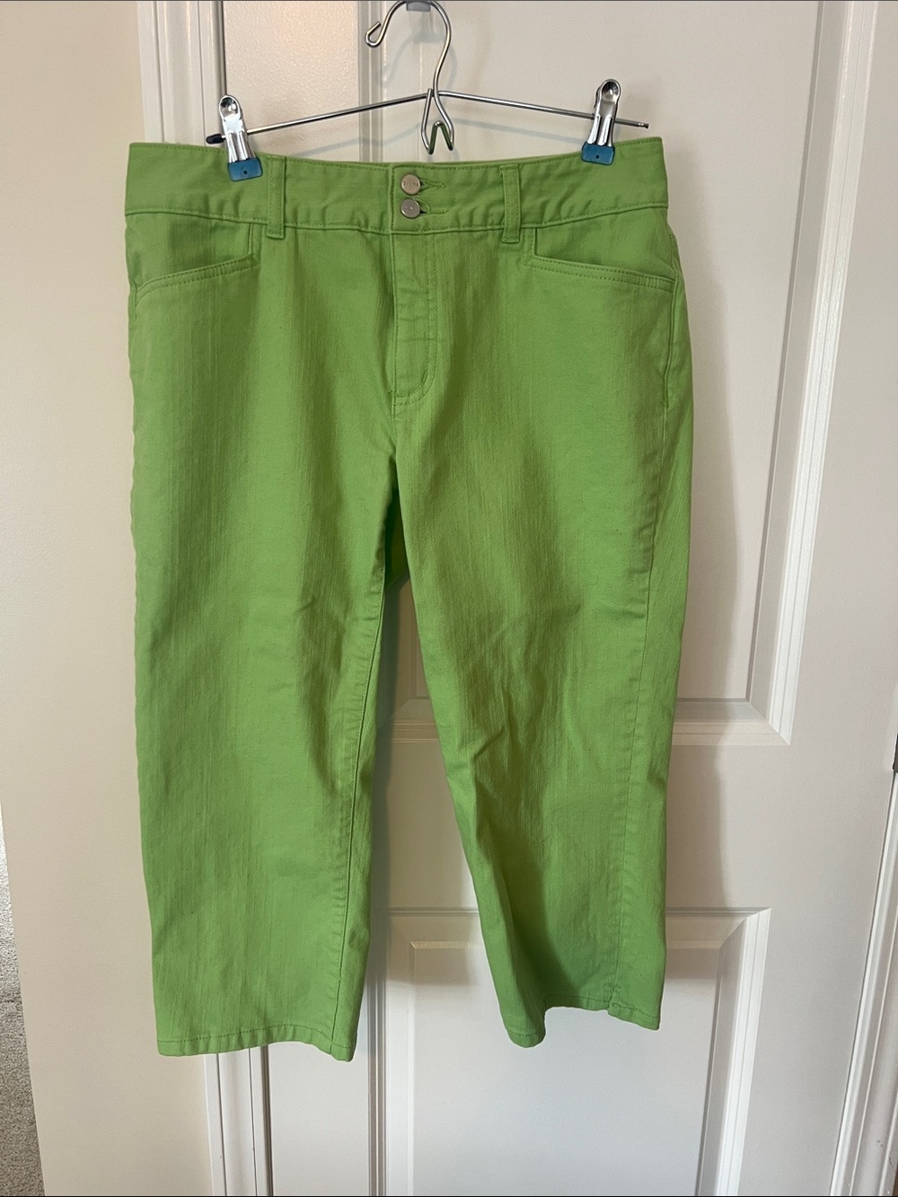 Chaps Lime Green Cropped Pants